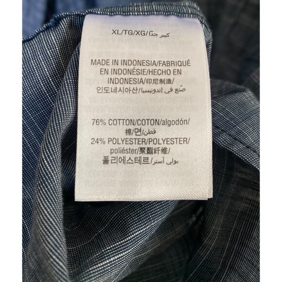 Alfani Long Sleeve Blue Button Down Shirt XL - Picture 3 of 4